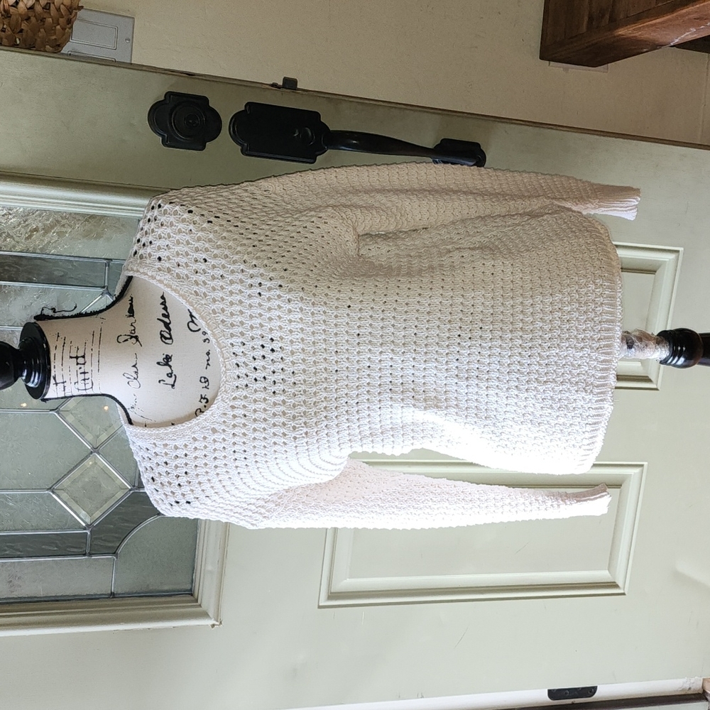 Madewell knitted off white sweater size small